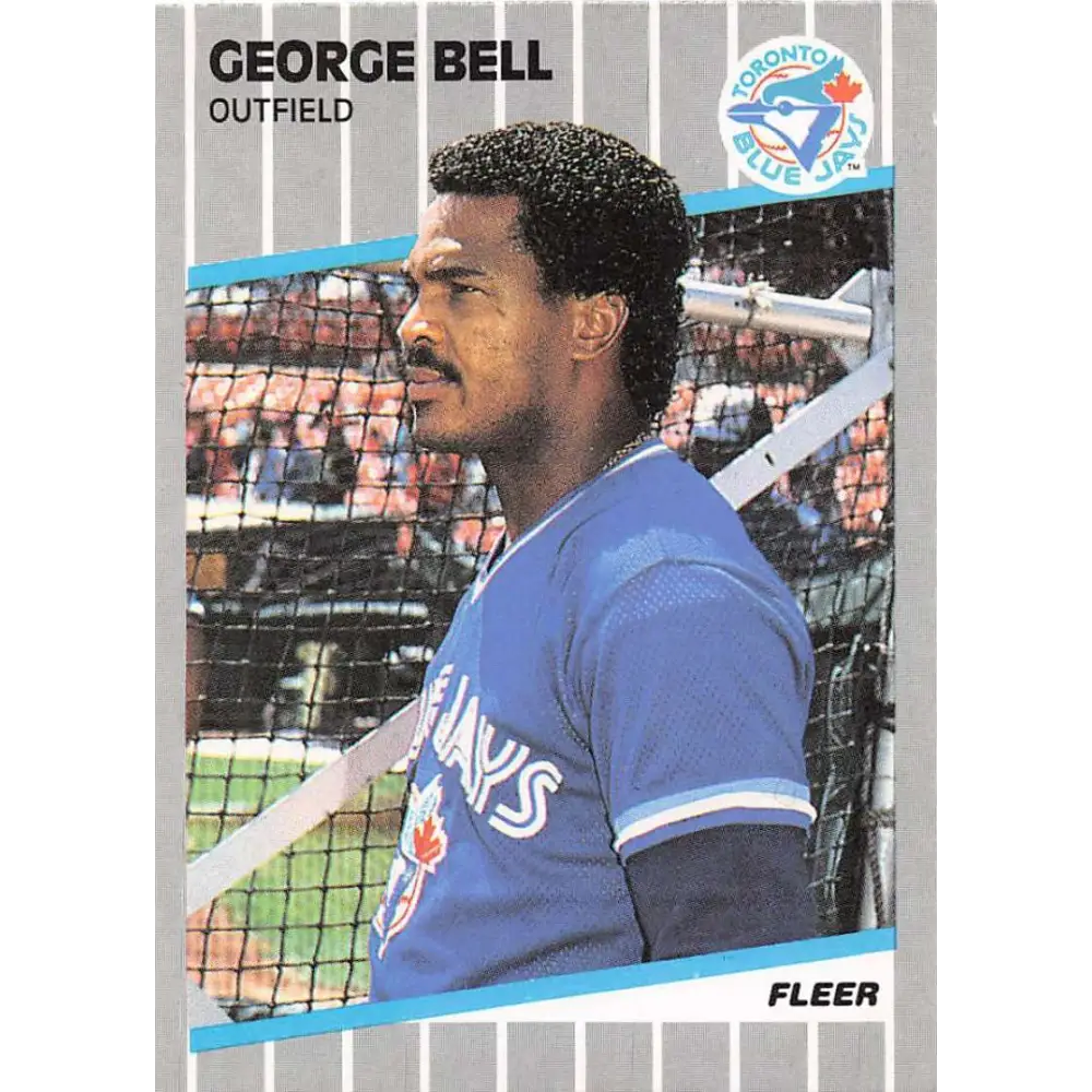 1989 Fleer #226 George Bell EX Excellent Toronto Blue Jays Baseball Card  Image 1