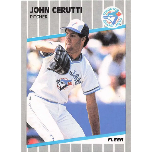 1989 Fleer #228 John Cerutti EX Excellent Toronto Blue Jays Baseball Card  Image 1
