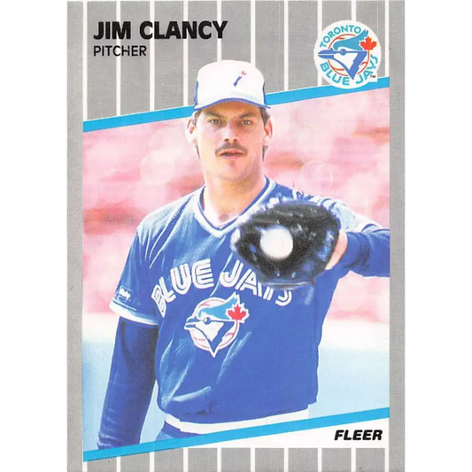 1989 Fleer #229 Jim Clancy EX Excellent Toronto Blue Jays Baseball Card  Image 1