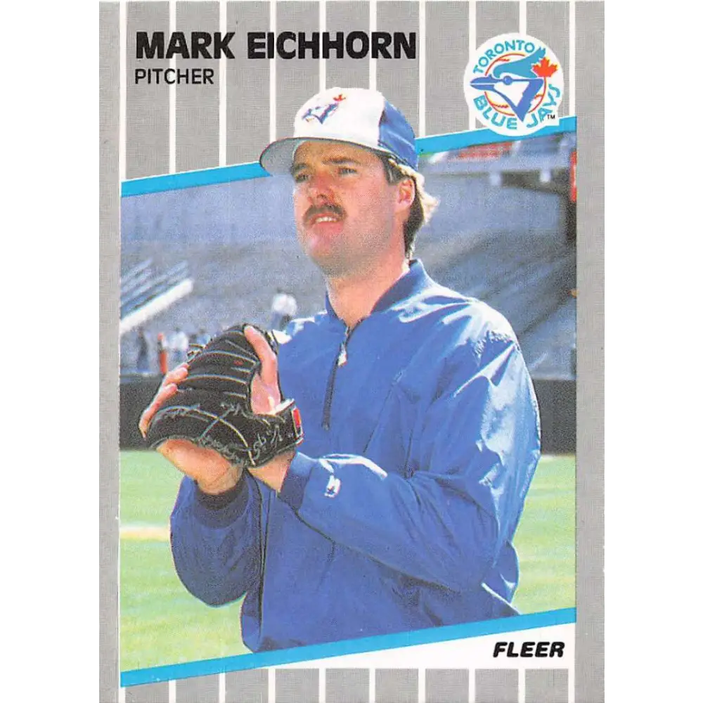 1989 Fleer #230 Mark Eichhorn EX Excellent Toronto Blue Jays Baseball Card  Image 1