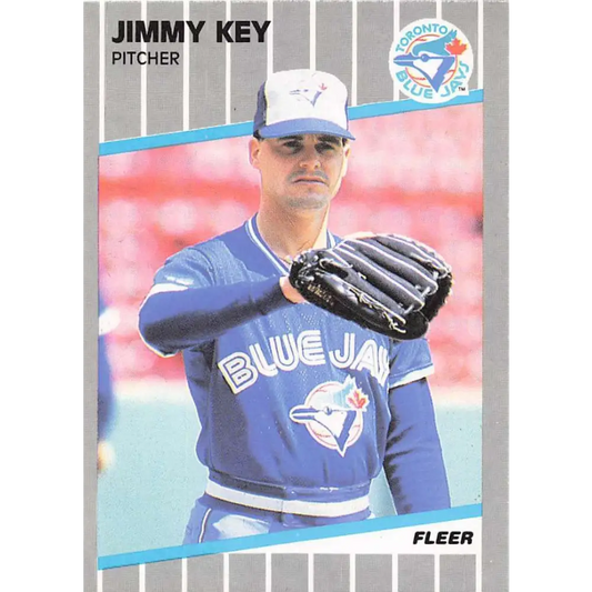 1989 Fleer #236 Jimmy Key EX Excellent Toronto Blue Jays Baseball Card  Image 1