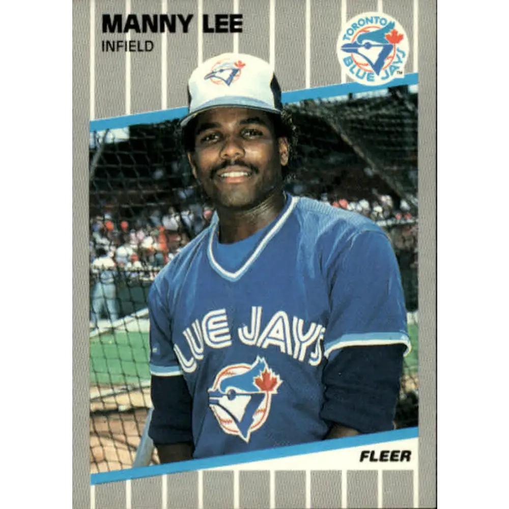 1989 Fleer #238 Manny Lee EX Excellent Toronto Blue Jays Baseball Card  Image 1