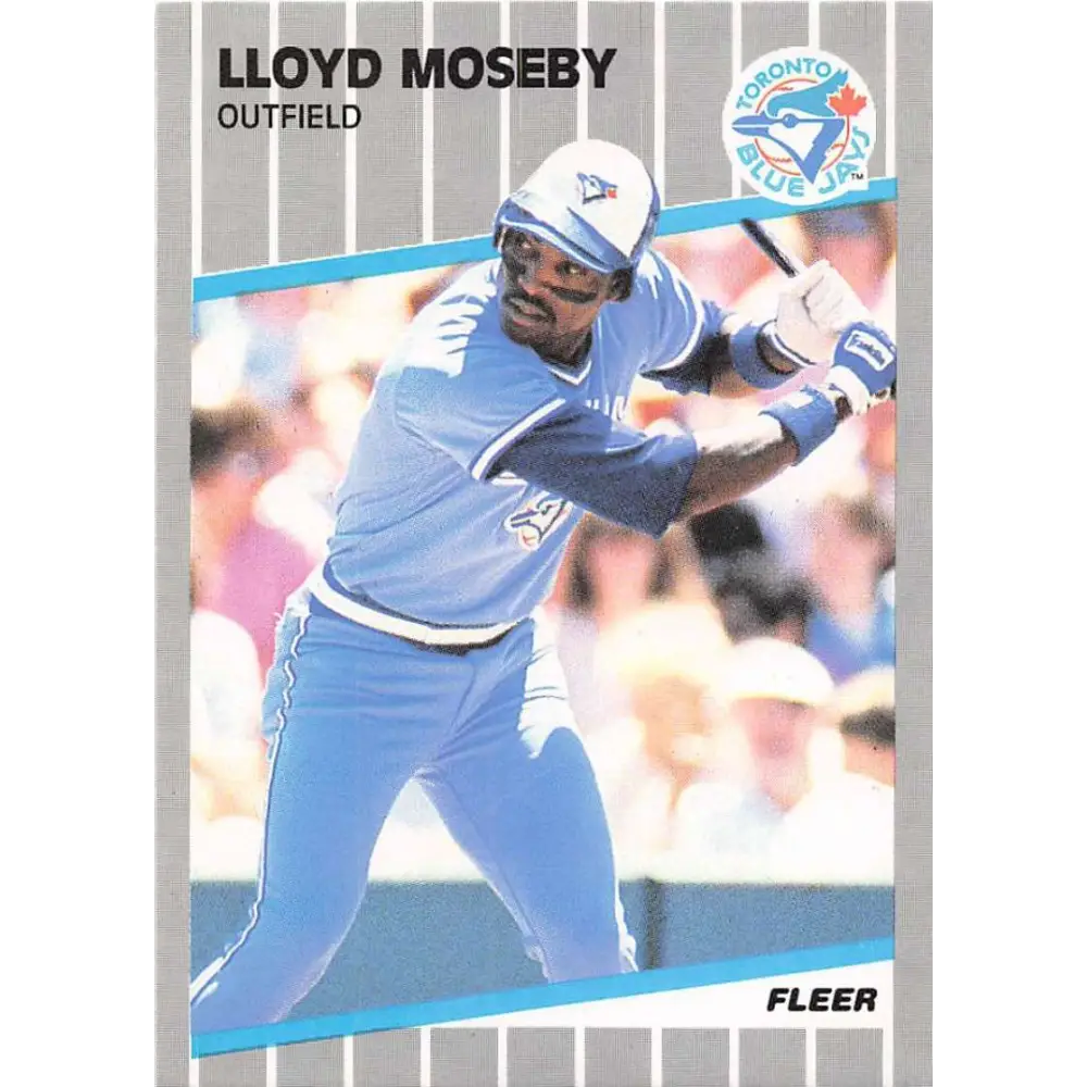 1989 Fleer #241 Lloyd Moseby EX Excellent Toronto Blue Jays Baseball Card  Image 1