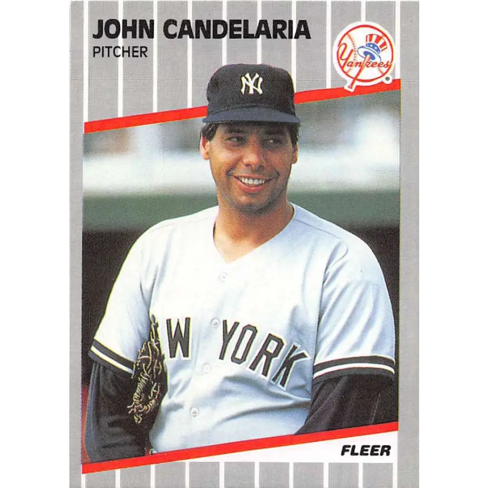 1989 Fleer #251 John Candelaria EX Excellent New York Yankees Baseball Card  Image 1