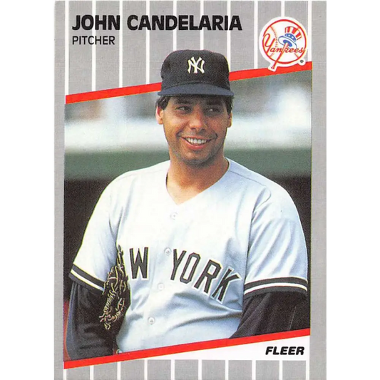 1989 Fleer #251 John Candelaria EX Excellent New York Yankees Baseball Card  Image 1