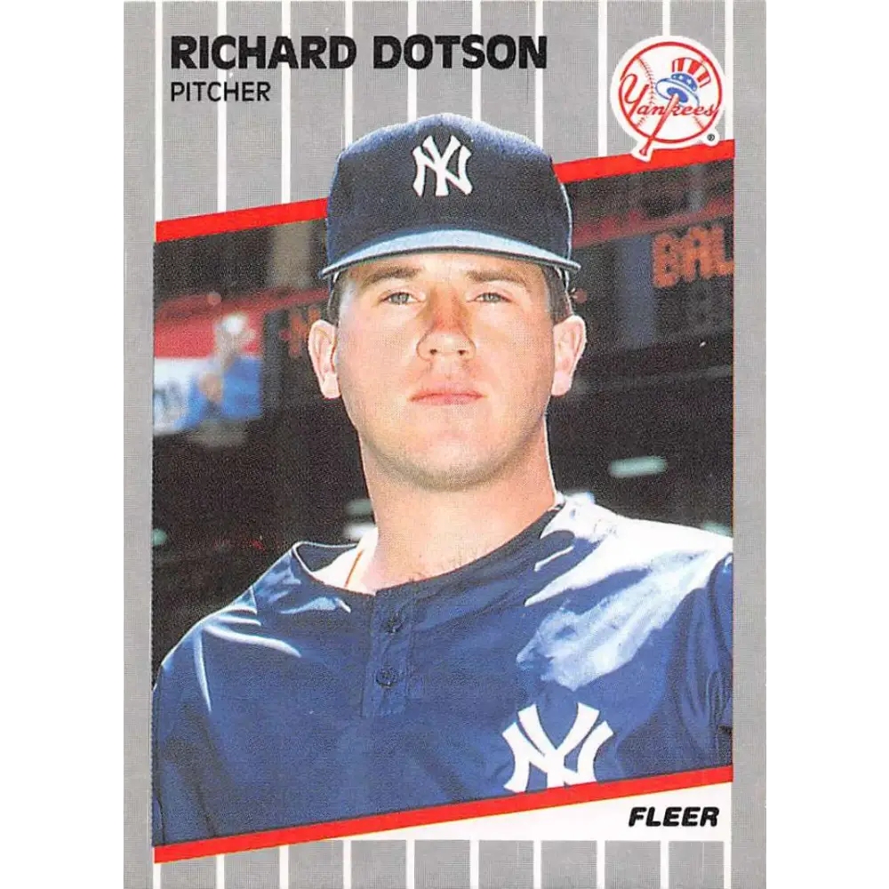 1989 Fleer #253 Richard Dotson EX Excellent New York Yankees Baseball Card  Image 1
