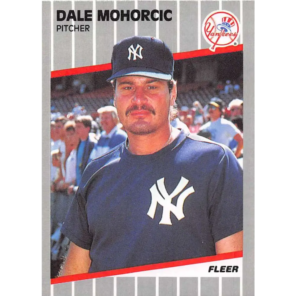 1989 Fleer #259 Dale Mohorcic EX Excellent New York Yankees Baseball Card  Image 1