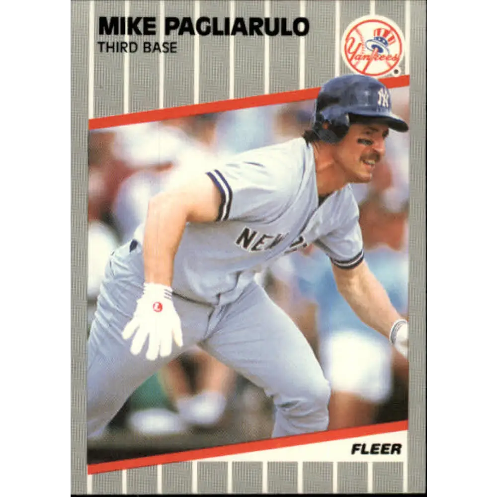 1989 Fleer #262 Mike Pagliarulo EX Excellent New York Yankees Baseball Card  Image 1