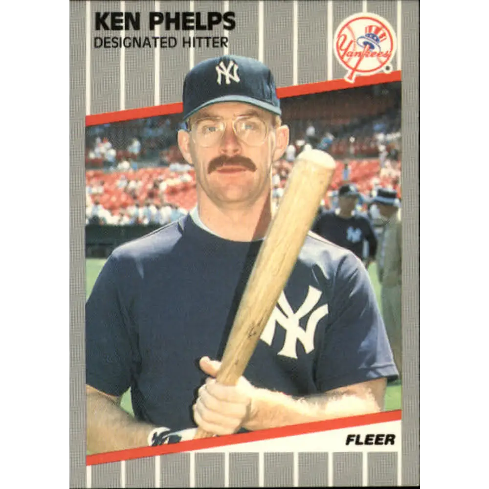 1989 Fleer #264 Ken Phelps EX Excellent New York Yankees Baseball Card  Image 1