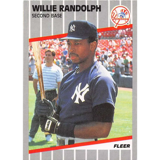 1989 Fleer #265 Willie Randolph EX Excellent New York Yankees Baseball Card  Image 1
