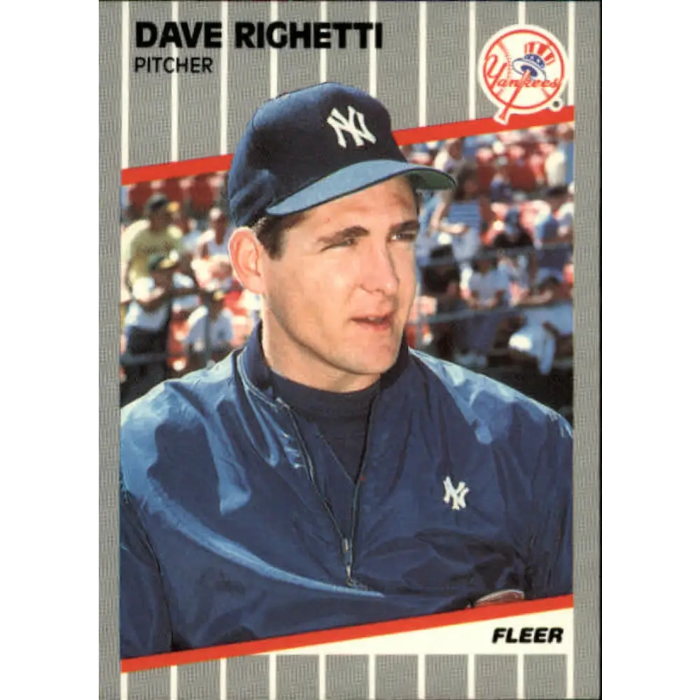 1989 Fleer #267 Dave Righetti EX Excellent New York Yankees Baseball Card  Image 1