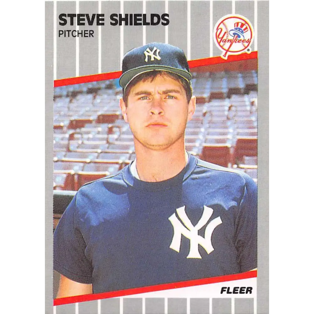 1989 Fleer #269 Steve Shields EX Excellent New York Yankees Baseball Card  Image 1