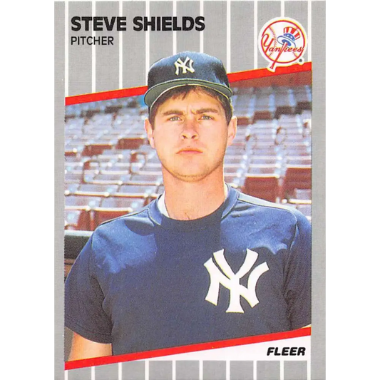 1989 Fleer #269 Steve Shields EX Excellent New York Yankees Baseball Card  Image 1