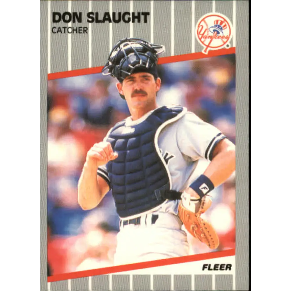 1989 Fleer #271 Don Slaught EX Excellent New York Yankees Baseball Card  Image 1
