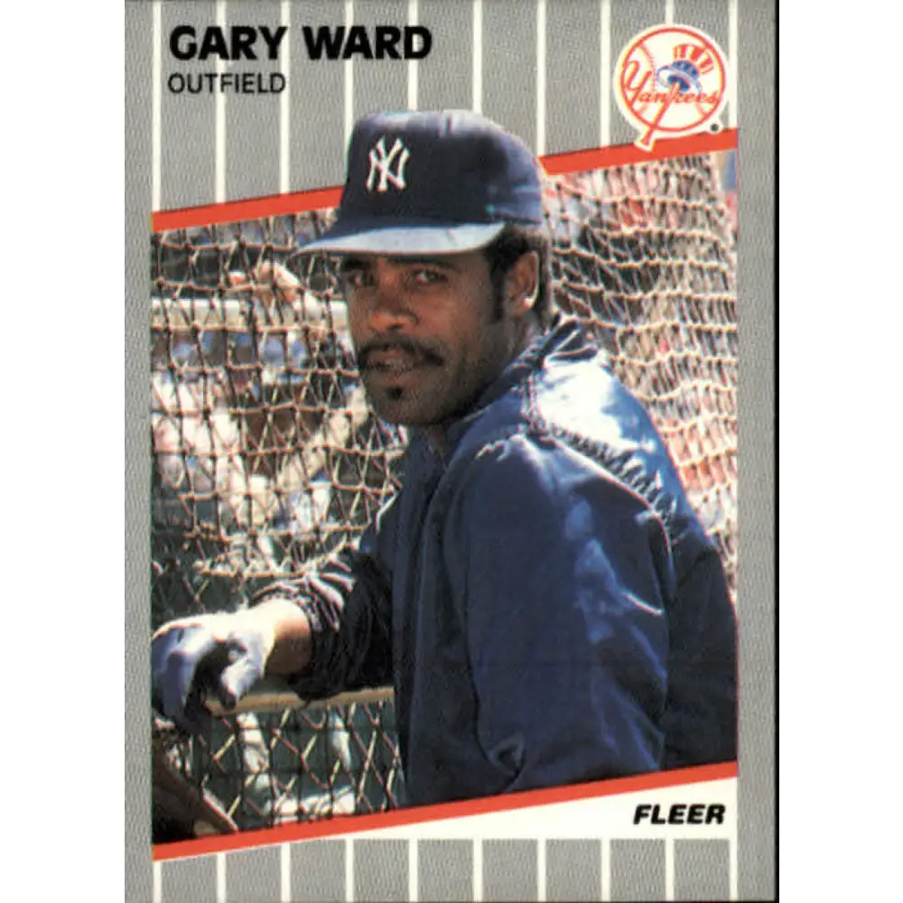 1989 Fleer #273 Gary Ward EX Excellent New York Yankees Baseball Card  Image 1