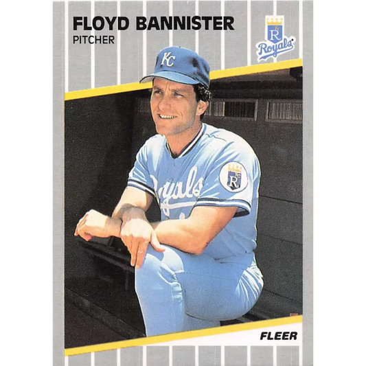 1989 Fleer #276 Floyd Bannister EX Excellent Kansas City Royals Baseball Card  Image 1