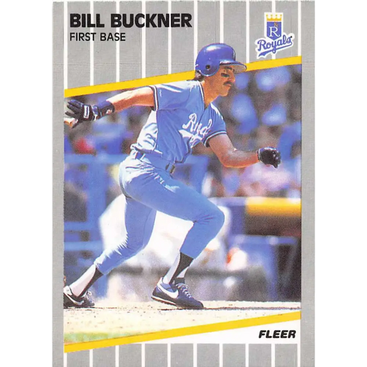 1989 Fleer #278 Bill Buckner EX Excellent Kansas City Royals Baseball Card  Image 1