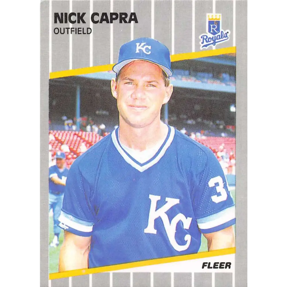 1989 Fleer #279 Nick Capra EX Excellent Kansas City Royals Baseball Card  Image 1