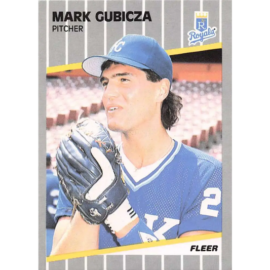 1989 Fleer #283 Mark Gubicza EX Excellent Kansas City Royals Baseball Card  Image 1