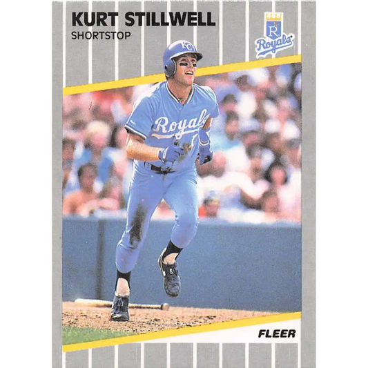 1989 Fleer #293 Kurt Stillwell EX Excellent Kansas City Royals Baseball Card  Image 1