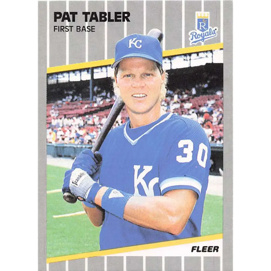 1989 Fleer #294 Pat Tabler EX Excellent Kansas City Royals Baseball Card  Image 1