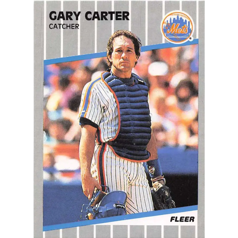 1989 Fleer #30 Gary Carter EX Excellent New York Mets Baseball Card  Image 1