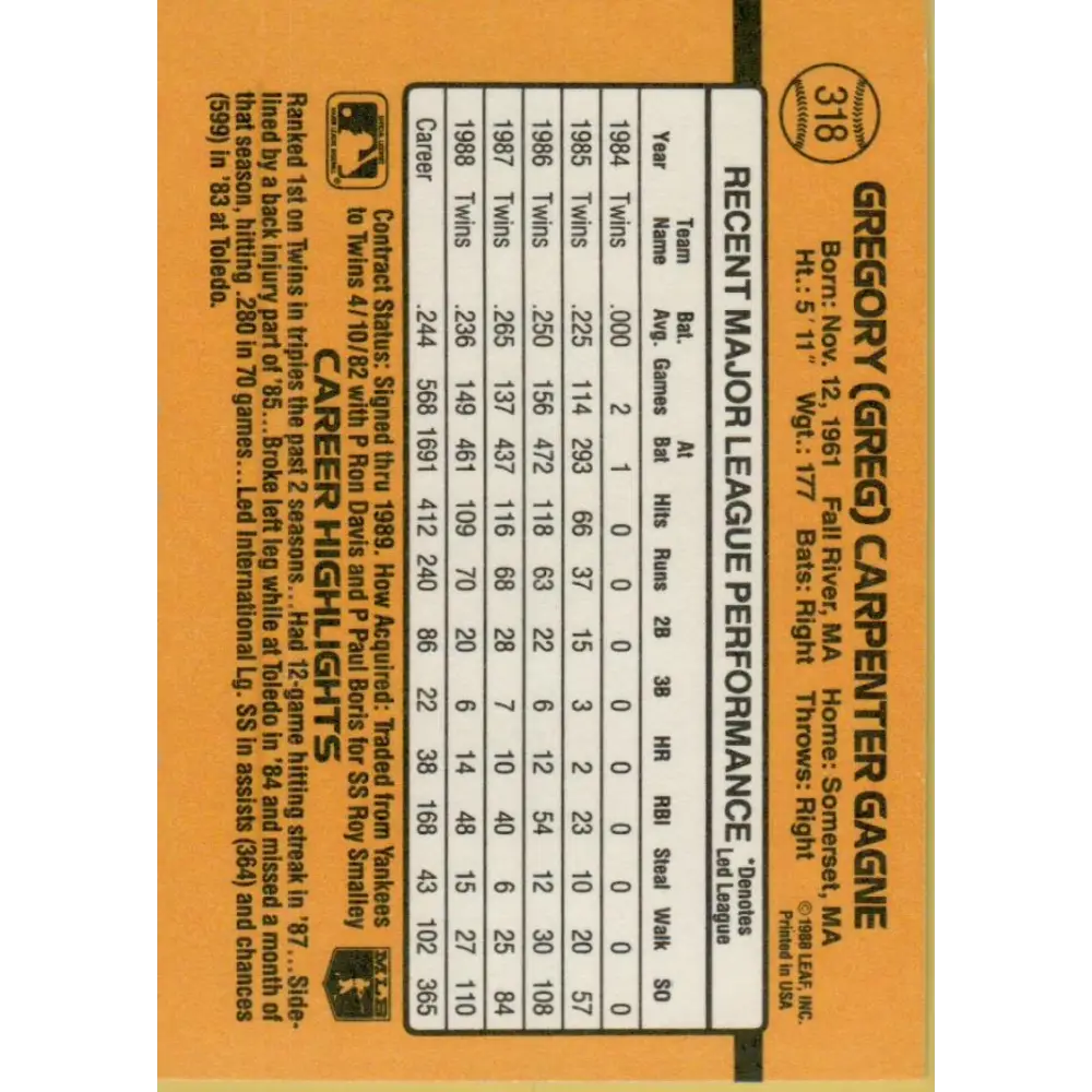 1989 Fleer #318 Todd Simmons EX Excellent San Diego Padres Baseball Card  Image 2