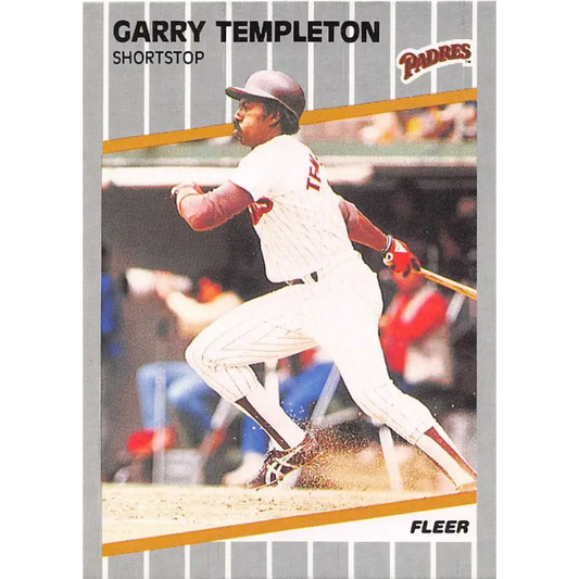 1989 Fleer #319 Garry Templeton EX Excellent San Diego Padres Baseball Card  Image 1