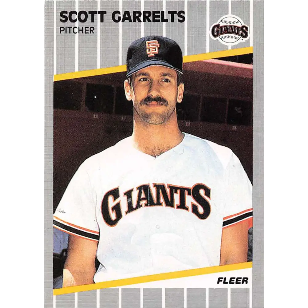 1989 Fleer #328 Scott Garrelts EX Excellent San Francisco Giants Baseball Card  Image 1
