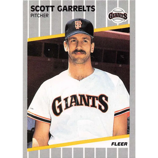 1989 Fleer #328 Scott Garrelts EX Excellent San Francisco Giants Baseball Card  Image 1