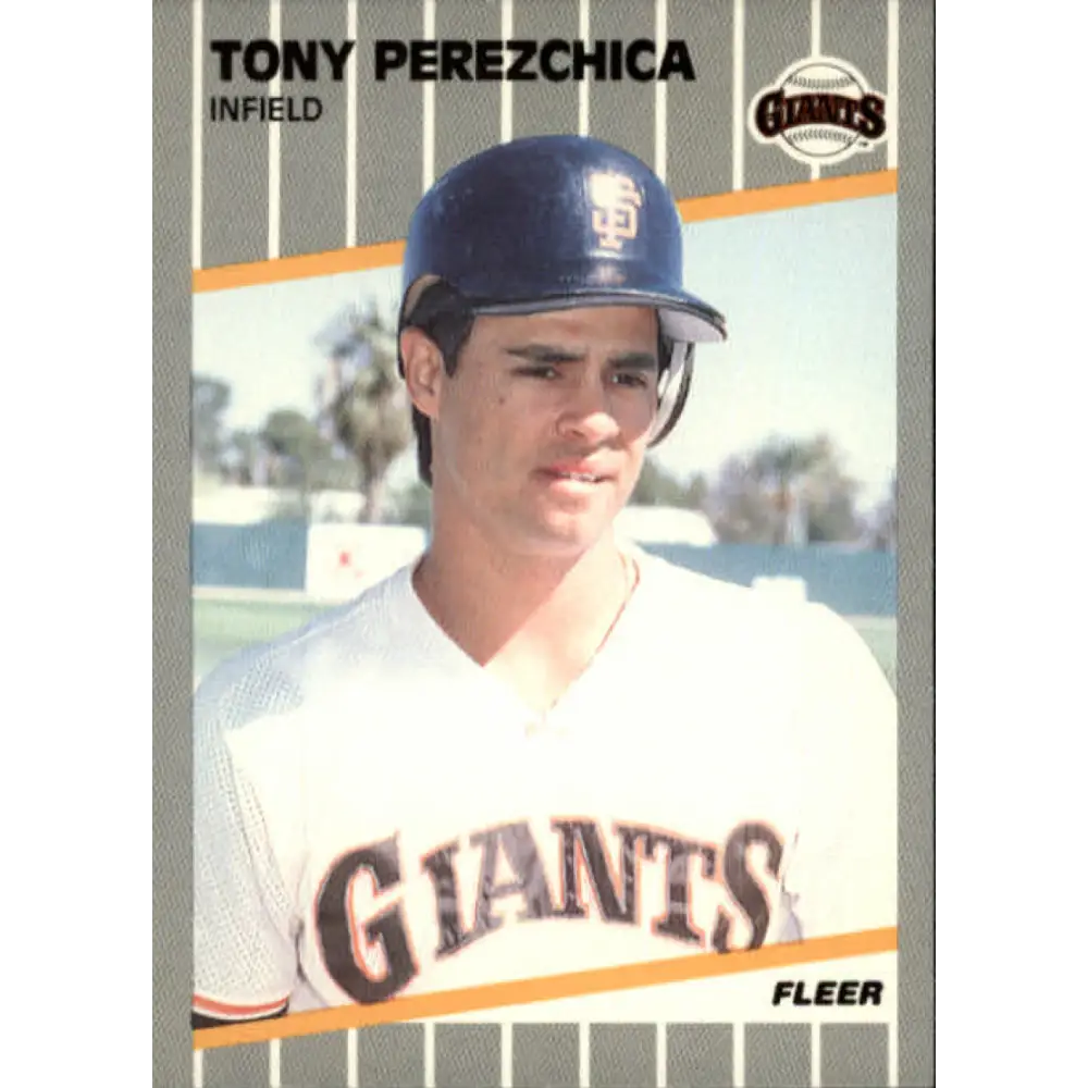 1989 Fleer #338 Tony Perezchica EX Excellent San Francisco Giants Baseball Card  Image 1