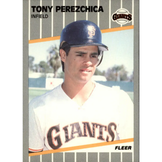 1989 Fleer #338 Tony Perezchica EX Excellent San Francisco Giants Baseball Card  Image 1