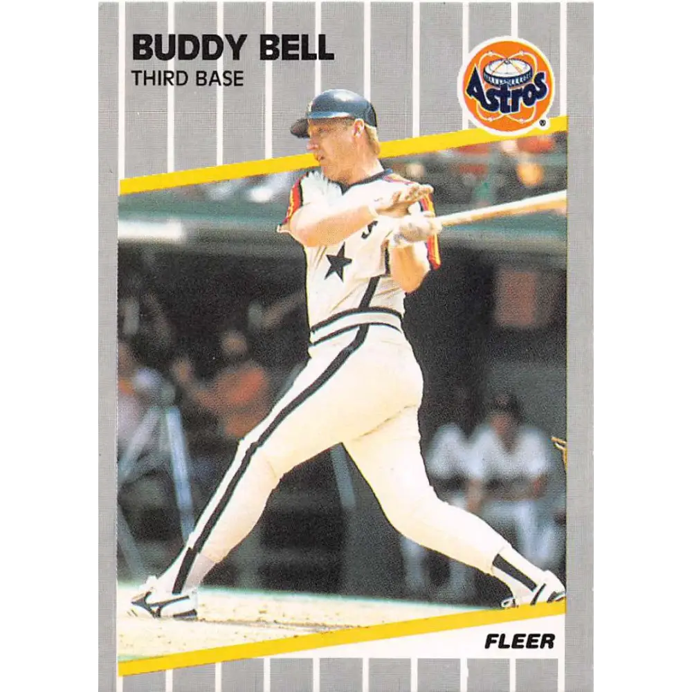 1989 Fleer #352 Buddy Bell EX Excellent Houston Astros Baseball Card  Image 1