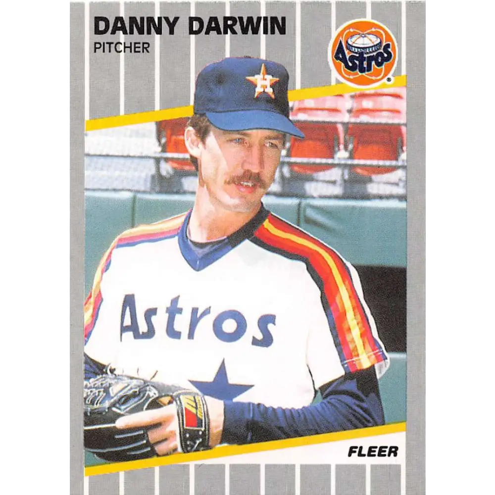 1989 Fleer #354 Danny Darwin EX Excellent Houston Astros Baseball Card  Image 1