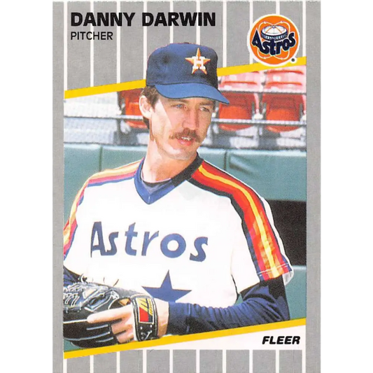 1989 Fleer #354 Danny Darwin EX Excellent Houston Astros Baseball Card  Image 1