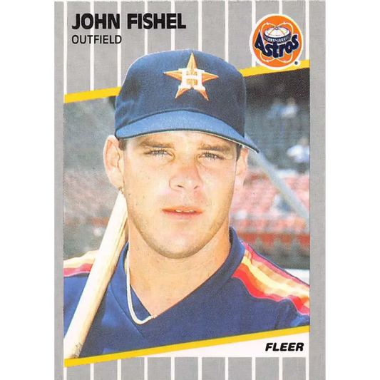 1989 Fleer #358 John Fishel EX Excellent Houston Astros Baseball Card  Image 1