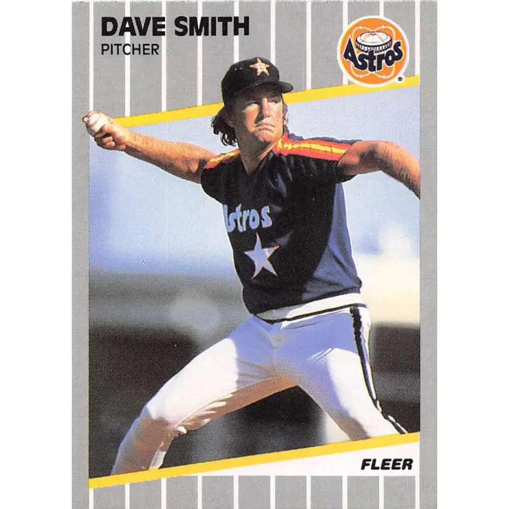 1989 Fleer #369 Dave Smith EX Excellent Houston Astros Baseball Card  Image 1