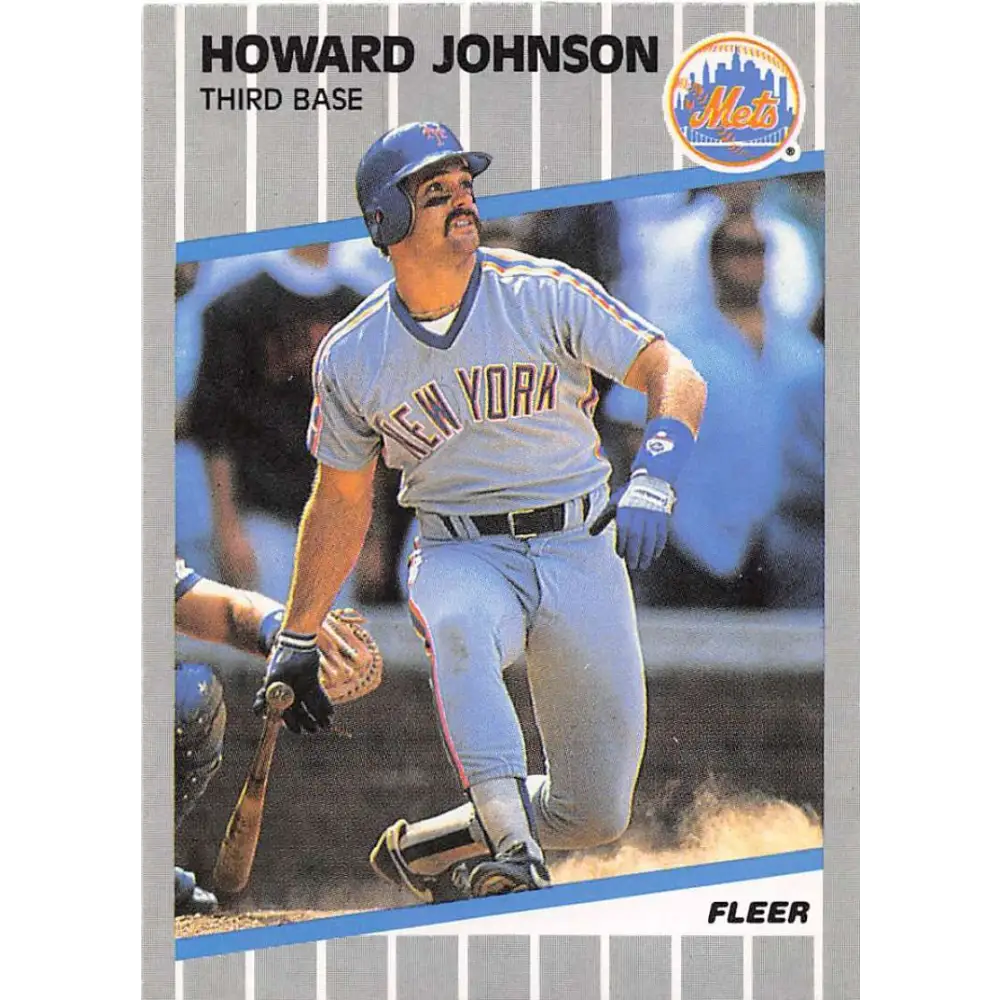 1989 Fleer #39 Howard Johnson EX Excellent New York Mets Baseball Card  Image 1