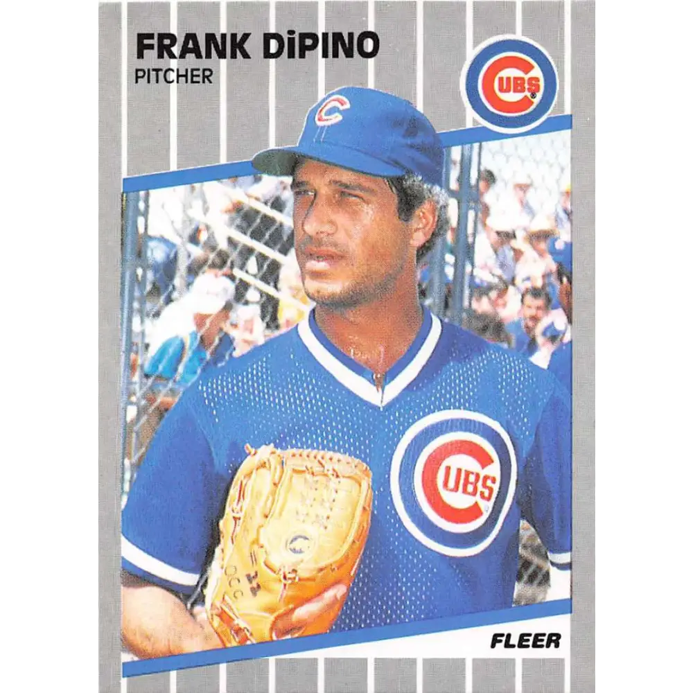 1989 Fleer #423 Frank DiPino EX Excellent Chicago Cubs Baseball Card  Image 1