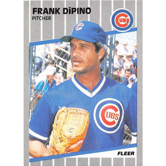 1989 Fleer #423 Frank DiPino EX Excellent Chicago Cubs Baseball Card  Image 1