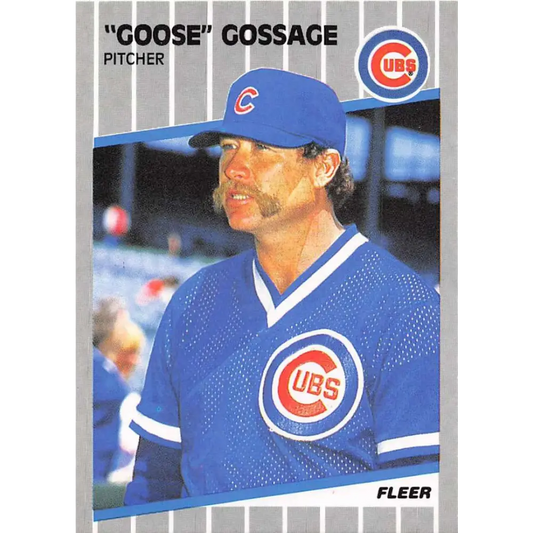1989 Fleer #425 Rich Gossage EX Excellent Chicago Cubs Baseball Card  Image 1