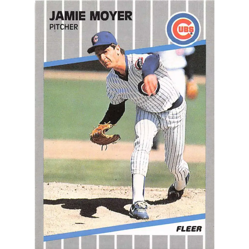 1989 Fleer #432 Jamie Moyer EX Excellent Chicago Cubs Baseball Card  Image 1
