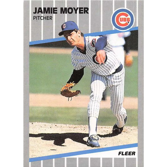 1989 Fleer #432 Jamie Moyer EX Excellent Chicago Cubs Baseball Card  Image 1