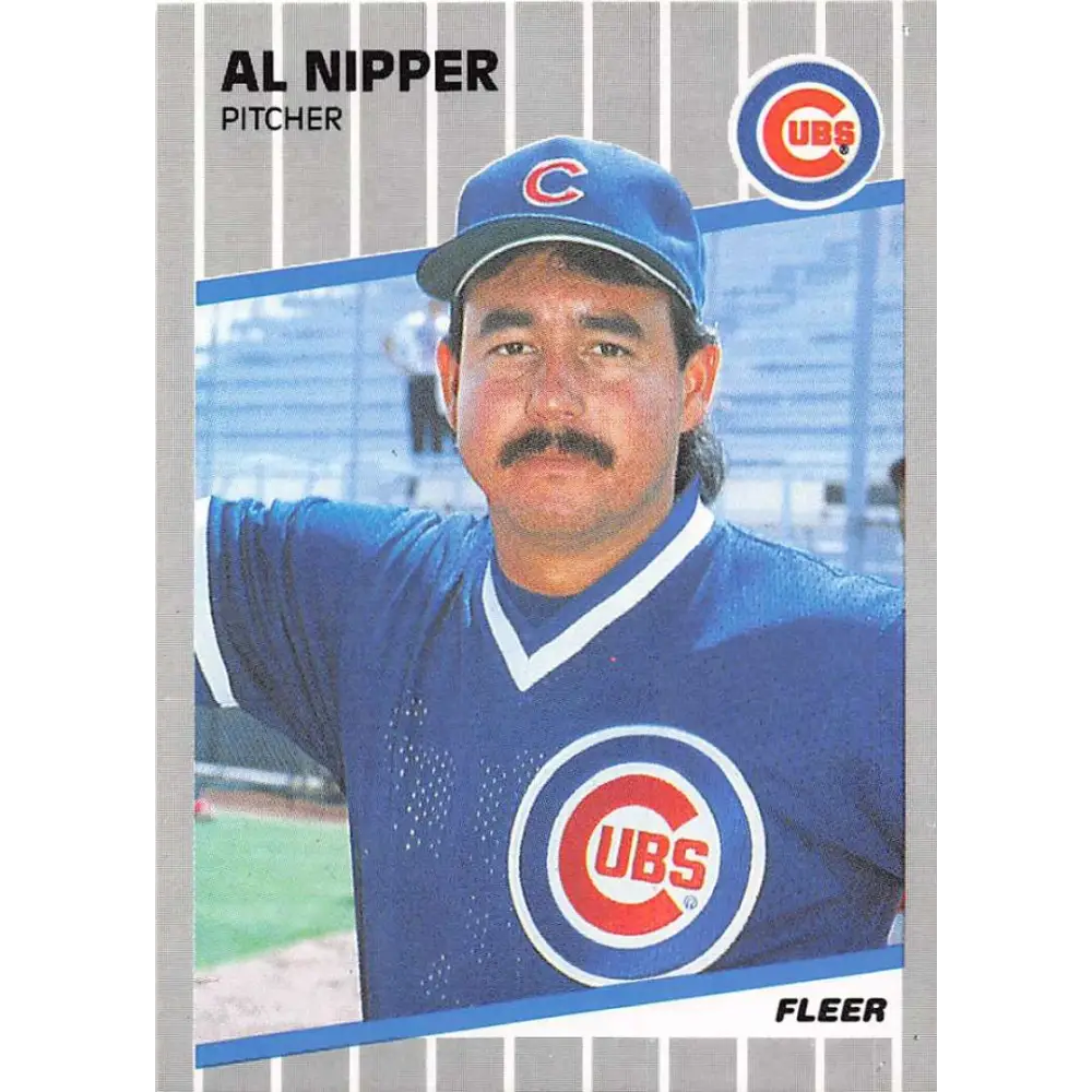 1989 Fleer #433 Al Nipper EX Excellent Chicago Cubs Baseball Card  Image 1