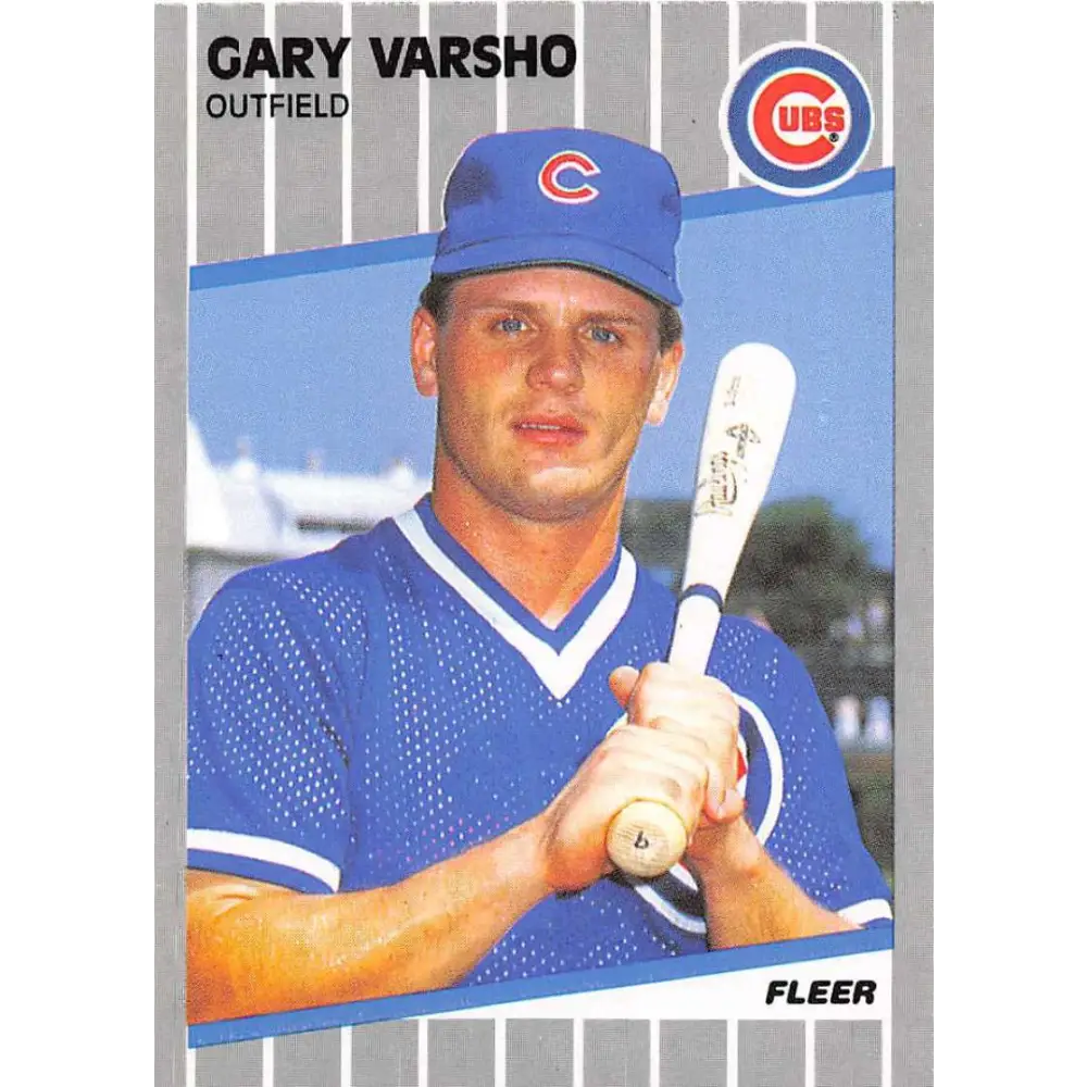 1989 Fleer #441 Gary Varsho EX Excellent Chicago Cubs Baseball Card  Image 1