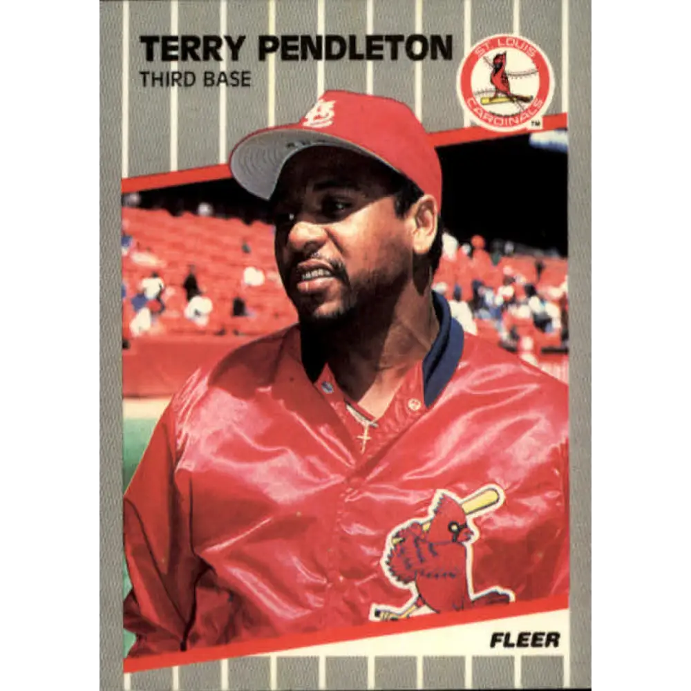 1989 Fleer #461 Terry Pendleton EX Excellent St. Louis Cardinals Baseball Card  Image 1