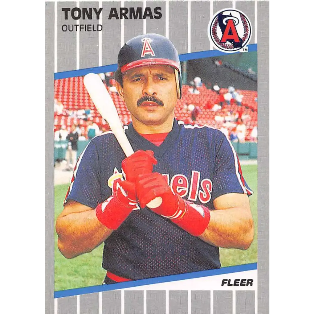 1989 Fleer #467 Tony Armas EX Excellent California Angels Baseball Card  Image 1