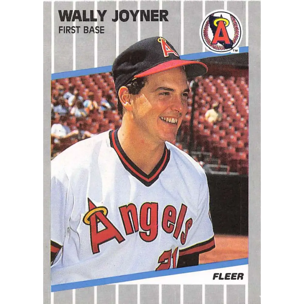 1989 Fleer #481 Wally Joyner EX Excellent California Angels Baseball Card  Image 1