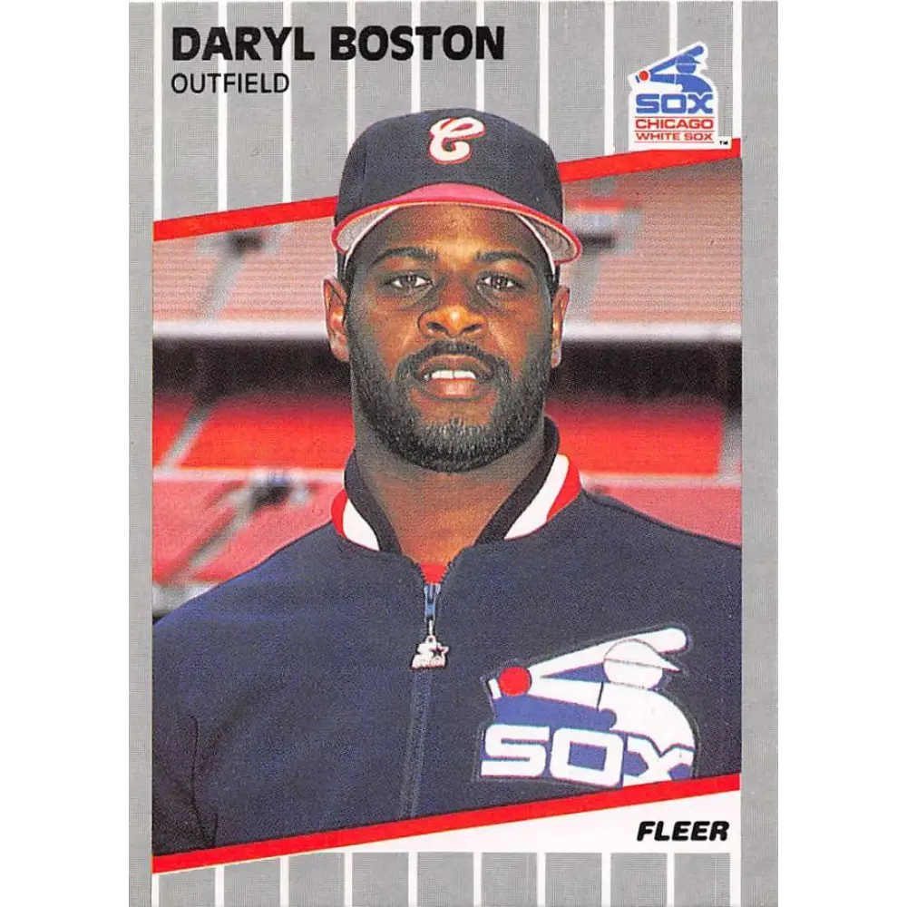1989 Fleer #492 Daryl Boston EX Excellent Chicago White Sox Baseball Card  Image 1