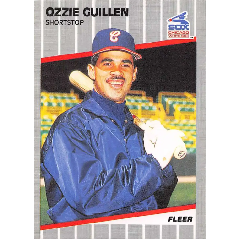1989 Fleer #497 Ozzie Guillen EX Excellent Chicago White Sox Baseball Card  Image 1